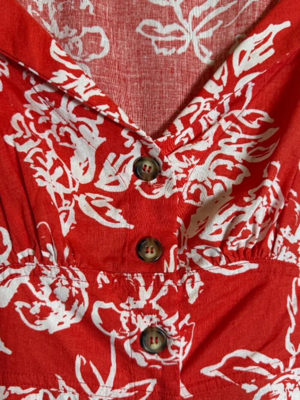 Free People A Thing Called Love Floral Mini Dress Womens 4 Red Cherry Combo NWOT - Picture 8 of 16